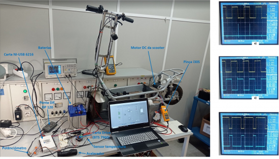 Plataforma laboratorial para controlo de motor DC – scooter elétrica.